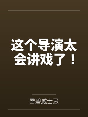 这个导演很有才情百度小说封面